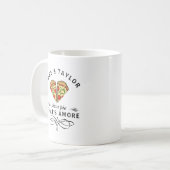 Liebe Pizza Personalisiert Kaffeetasse (Vorderseite Links)