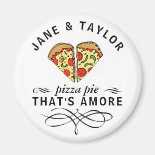 Liebe Pizza Personalisiert Magnet