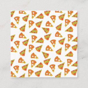 Liebe Pizza Quadratische Visitenkarte