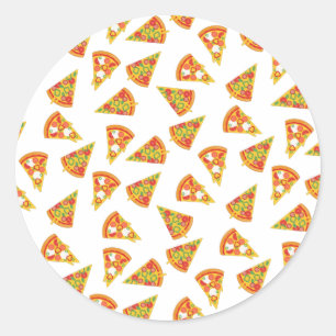 Liebe Pizza Runder Aufkleber