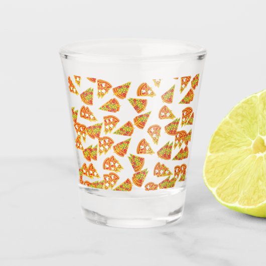 Liebe Pizza Schnapsglas (Vorderseite)