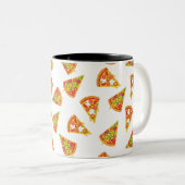 Liebe Pizza Zweifarbige Tasse (VorderseiteRechts)