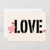 Liebe Platonisches Valentin Postkarte (Vorne/Hinten)