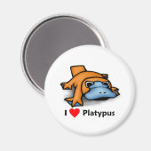 Liebe Platypus Magnet (Vorderseite/Rückseite)