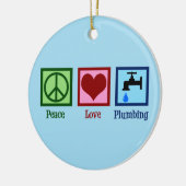 Liebe Plumbing Keramik Ornament (Links)