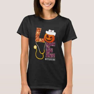 Liebe PMHNP Nurse Life Nurse Halloween Pumpkin-Kos T-Shirt