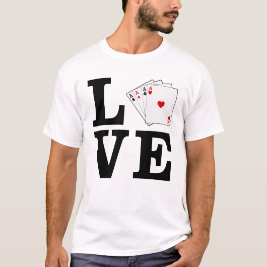 Liebe Poker T-Shirt (Vorderseite)
