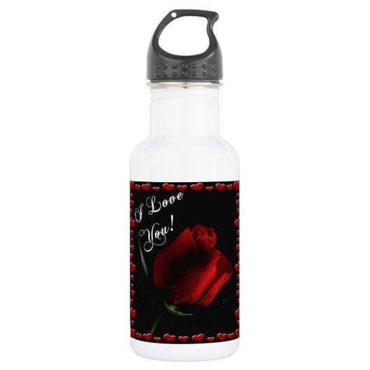 Liebe-Polterabend-Paarevalentine-Mutter-Ehefrau Trinkflasche (Vorderseite)