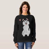 Liebe Pomsky Spitz Husky Sweatshirt (Vorne ganz)
