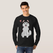 Liebe Pomsky Spitz Husky T-Shirt (Vorne ganz)