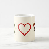 Liebe Ponies Horse Tasse (Mittel)