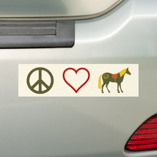 Liebe Ponies Pferde Autoaufkleber (Auf Auto)