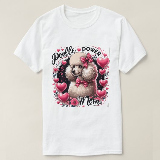 Liebe Poodle - Herzblasen T-Shirt (Design vorne)