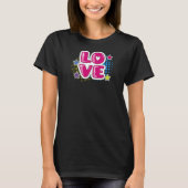 Liebe Pop Art Comic T-Shirt (Vorderseite)