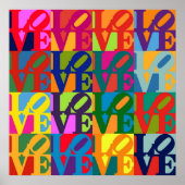 Liebe Pop Art Poster (Vorne)