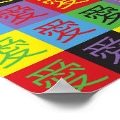 Liebe Pop Art Poster (Ecke)