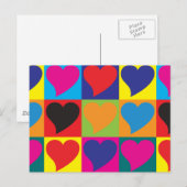 Liebe Pop Art Postkarte (Vorne/Hinten)