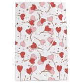 Liebe Pop Retro Valentine Mittlere Geschenktüte (Vorderseite)