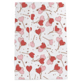 Liebe Pop Retro Valentine Mittlere Geschenktüte (Rückseite)