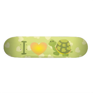 Liebe-Pop-Schildkröte Skateboard