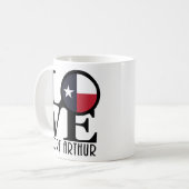 LIEBE Port Arthur 11oz Kaffeetasse (Vorderseite Links)
