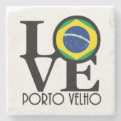 LIEBE Porto Velho Steinuntersetzer (Vorderseite)