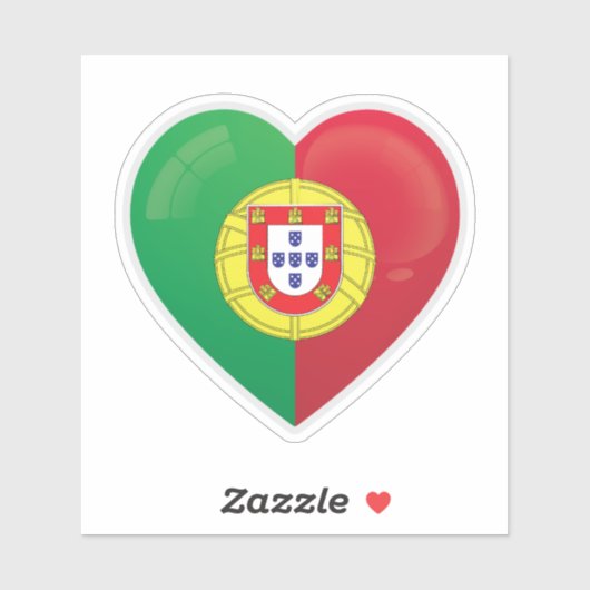 Liebe Portugal Aufkleber (Blatt)