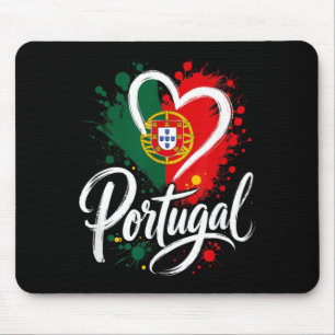 Liebe Portugal Urlaub Reise Herz Flagge Souvenir Mousepad