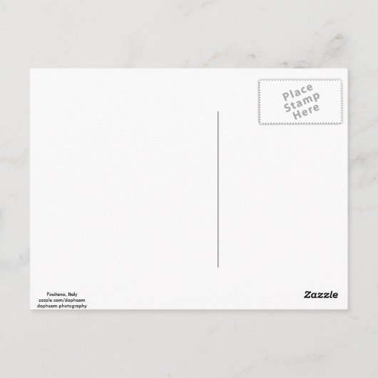 Liebe Positano Italien Postkarte (Rückseite)