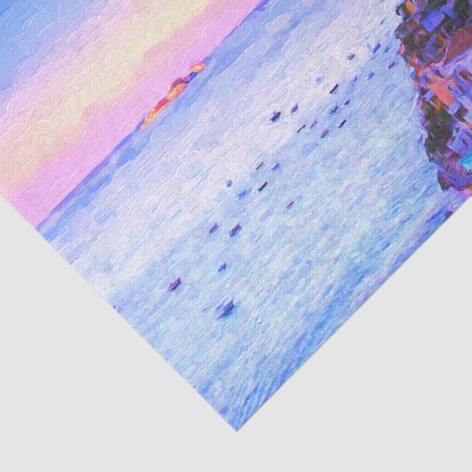 Liebe Positano Italien Sunset Seidenpapier (Ausschnitt)