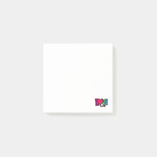 Liebe Post-it Klebezettel (Vorderseite)