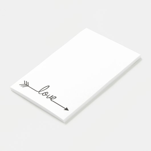 Liebe Post-it Klebezettel (angewinkelt)