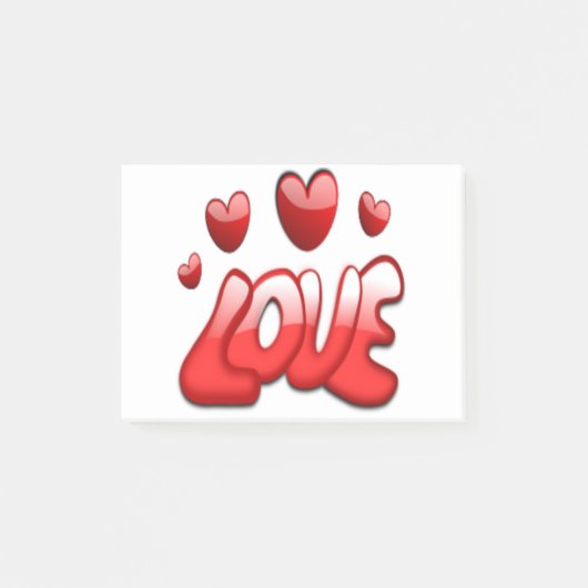 LIEBE POST-IT KLEBEZETTEL (Vorderseite)