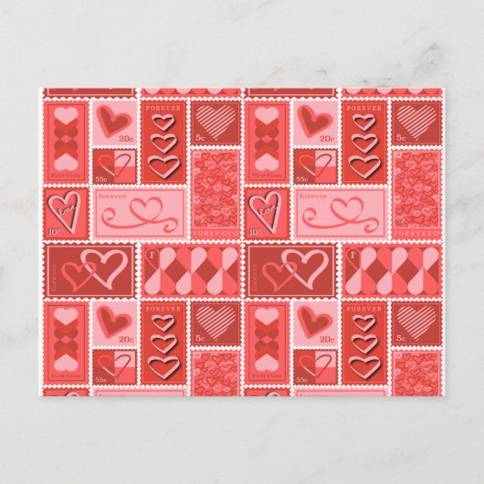 Liebe Postage Briefmarke Postkarte (Vorderseite)