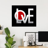 LIEBE Poster (Heimbüro)