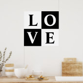 LIEBE Poster (Küche)