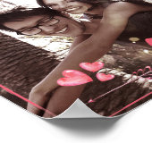 Liebe Poster mit Herz hinzufügen Ihr Foto Matte 10 (Ecke)