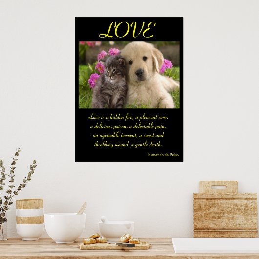 LIEBE Poster Tier 1 (Küche)