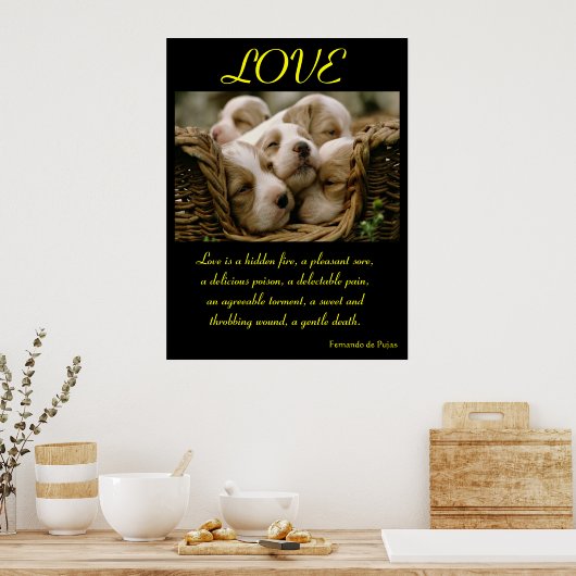 LIEBE Poster Tier 4 (Küche)