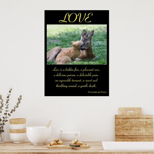 LIEBE Poster Tier 6 (Küche)