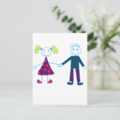 Liebe Postkarte (Stehend Vorderseite)
