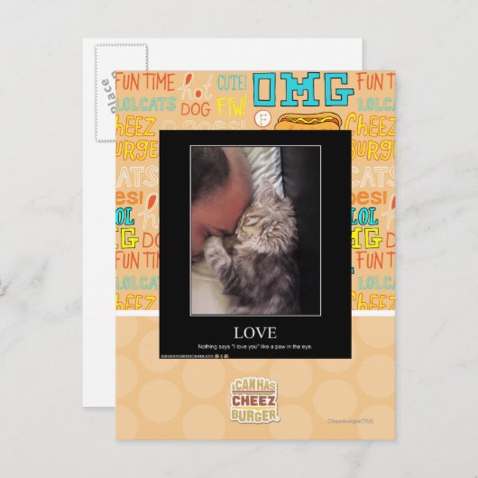 Liebe Postkarte (Vorne/Hinten)