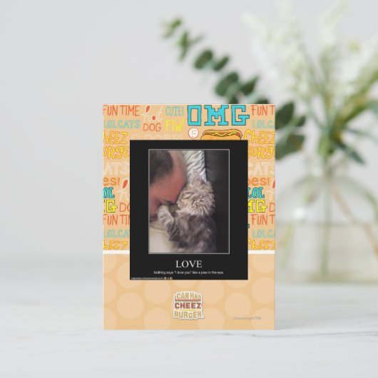 Liebe Postkarte (Stehend Vorderseite)