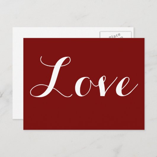 Liebe Postkarte (Vorne/Hinten)