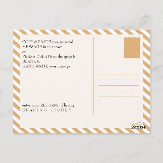 Liebe Postkarte (Rückseite)