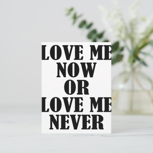 Liebe Postkarte (Stehend Vorderseite)