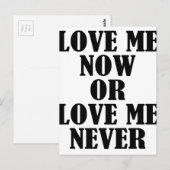 Liebe Postkarte (Vorne/Hinten)