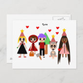 Liebe Postkarte (Vorne/Hinten)