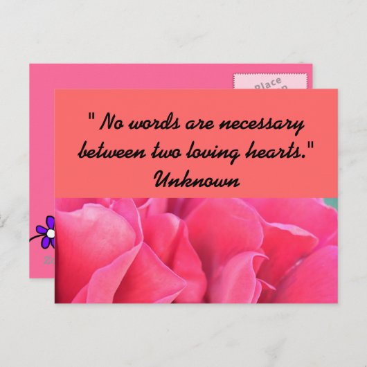 LIEBE POSTKARTE (Vorne/Hinten)