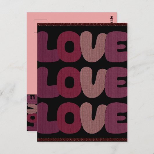 Liebe Postkarte (Vorne/Hinten)